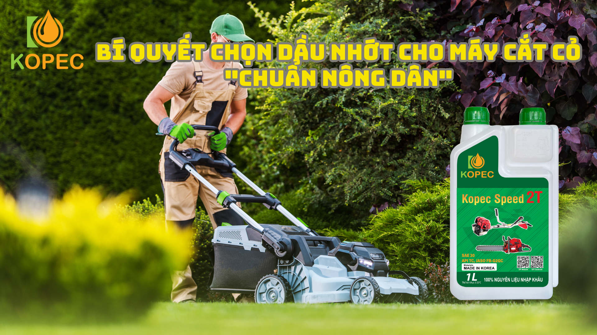 Read more about the article BÍ QUYẾT CHỌN DẦU NHỚT CHO MÁY CẮT CỎ “CHUẨN NÔNG DÂN”
