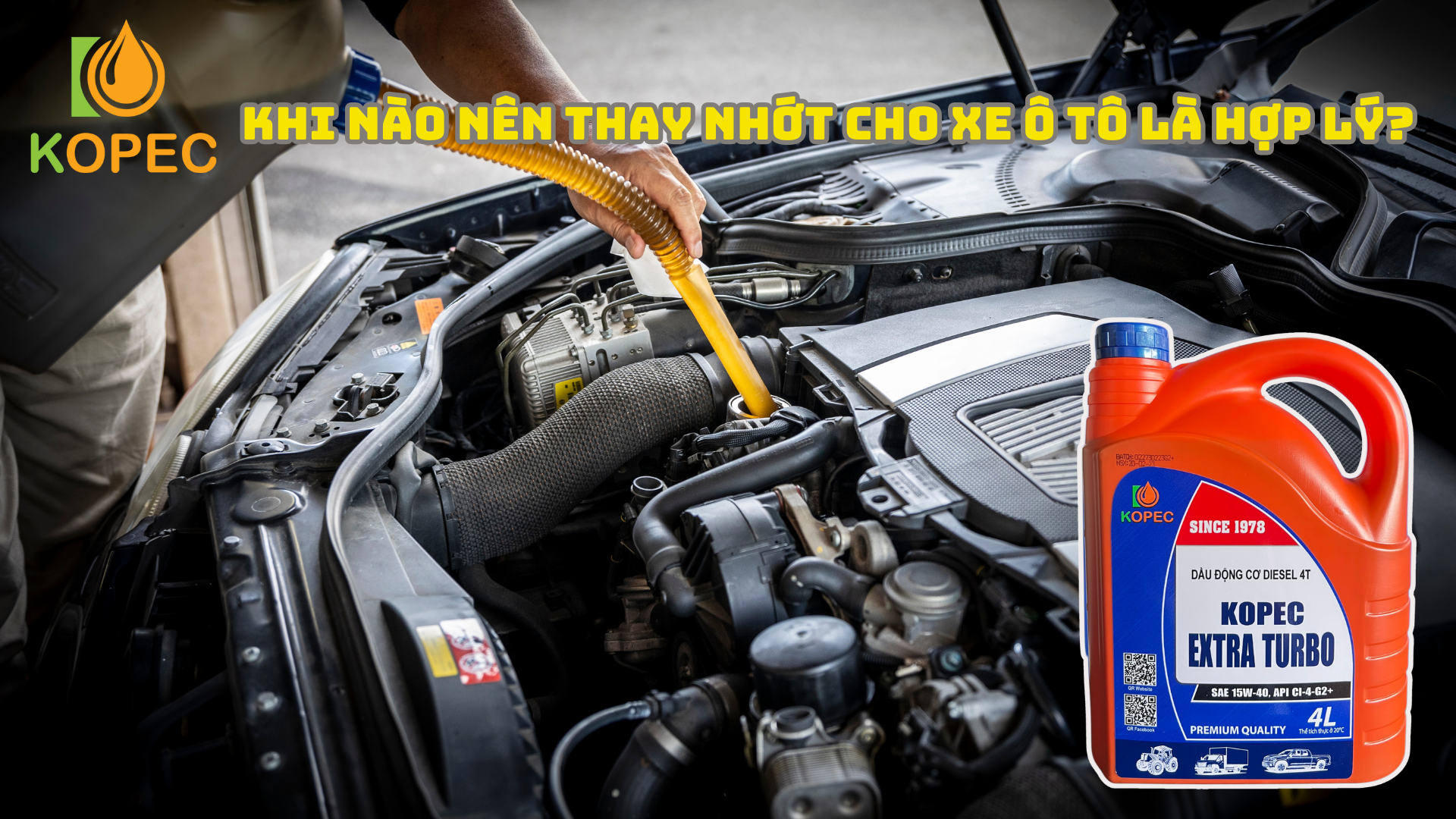 Read more about the article KHI NÀO NÊN THAY NHỚT CHO XE Ô TÔ LÀ HỢP LÝ ?
