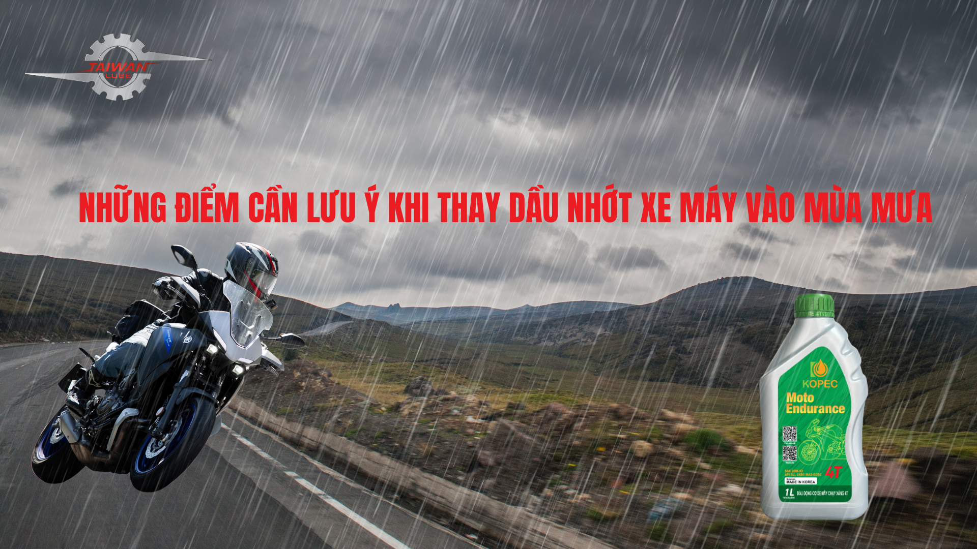 Read more about the article Những Điểm Cần Lưu Ý Khi Thay Dầu Nhớt Xe Máy Vào Mùa Mưa
