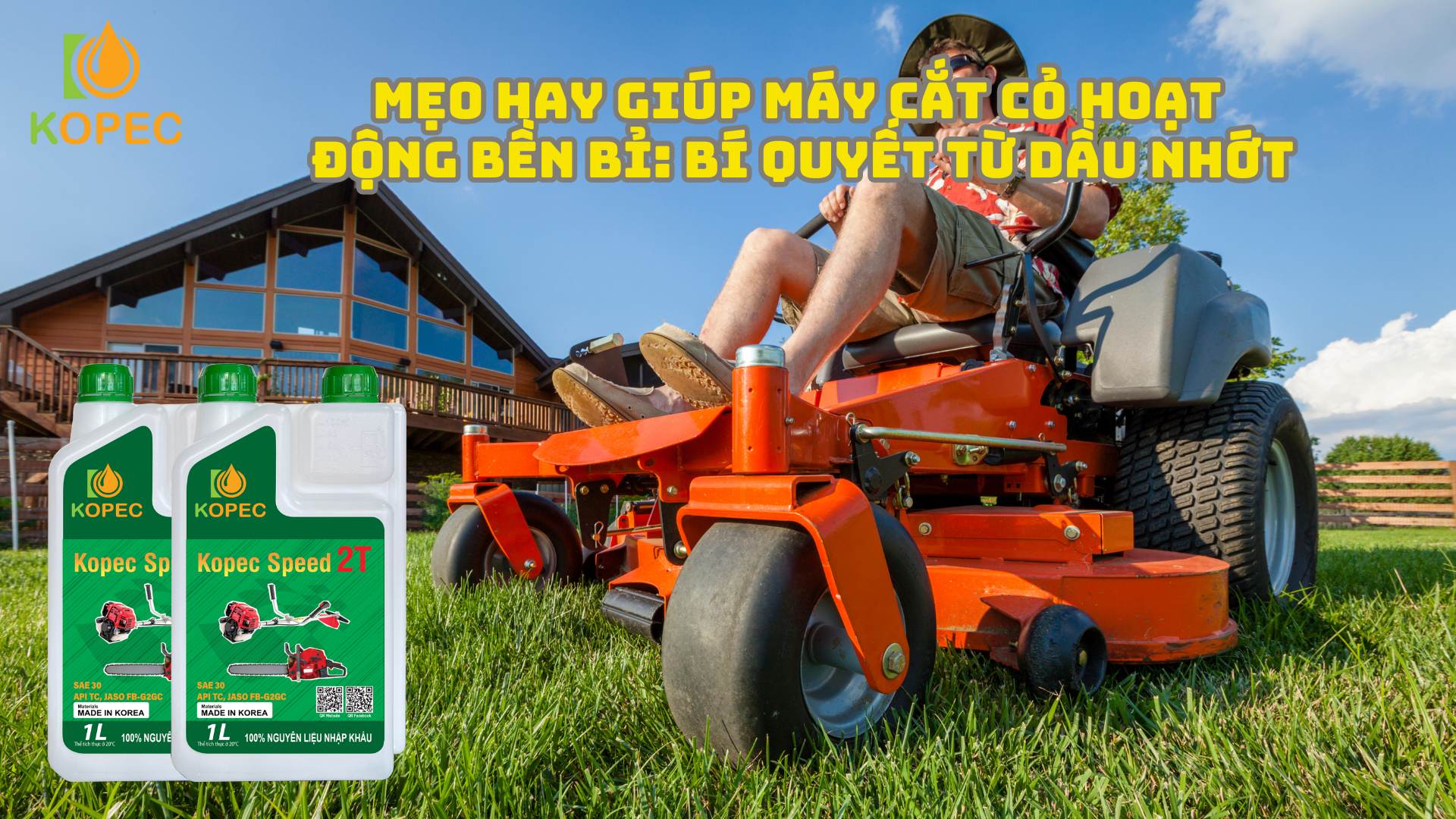 Read more about the article MẸO HAY GIÚP MÁY CẮT CỎ HOẠT ĐỘNG BỀN BỈ: BÍ QUYẾT TỪ DẦU NHỚT